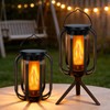 (New) 2 Pack Solar Lanterns Lights, Solar Lights Outdoor with