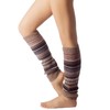 iB-iP Women's Ballet Dancer Warm Aerobic Stretch Leg Warmers, dark