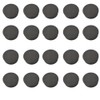 20PCS Round Plastic End Caps 38mm Black Inner Plugs Anti-Slip