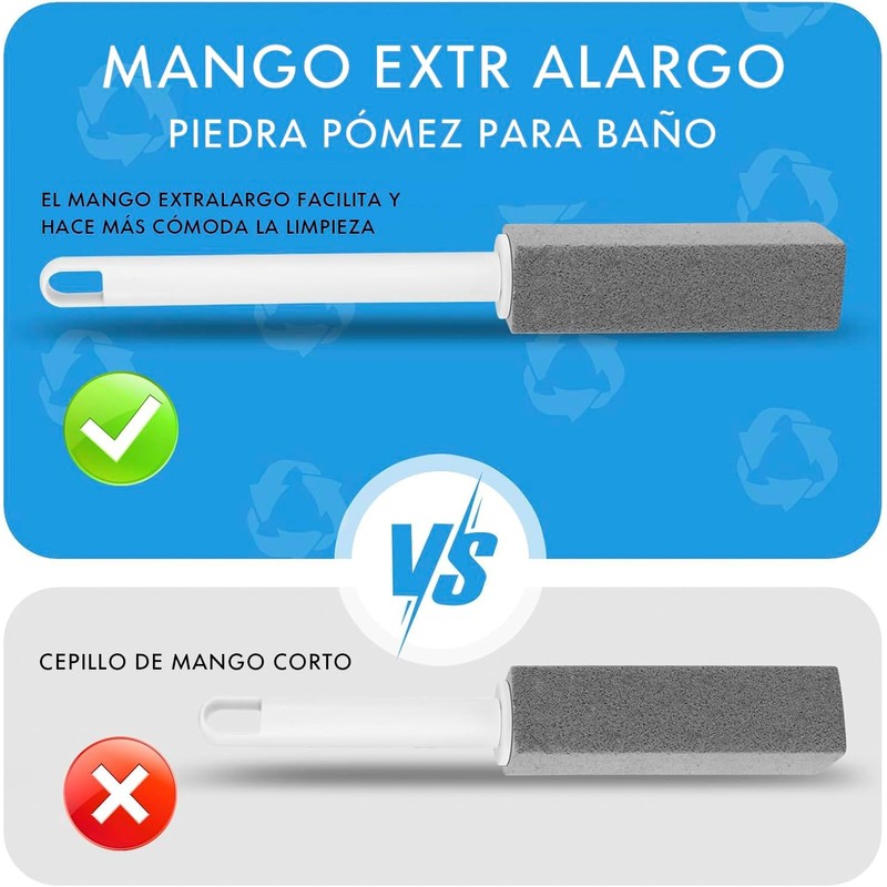 Piedra Pómez para Baño Bebeay CB con 6 Cabezales Intercambiables