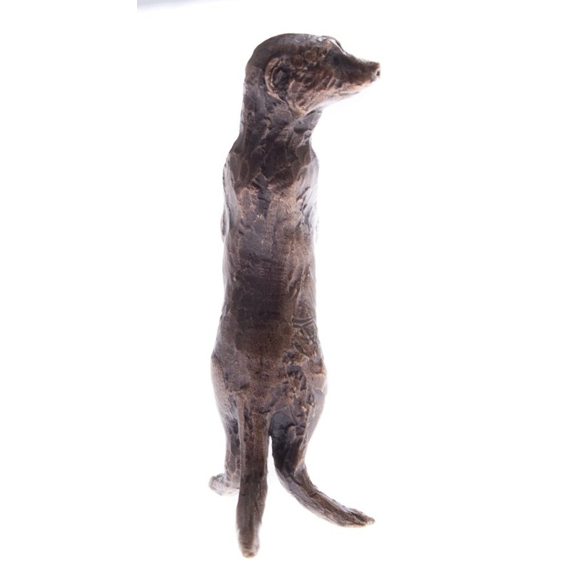 Butler & Peach - Solid Bronze Miniature Meerkat Standing