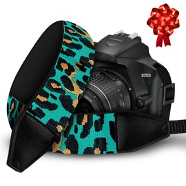 Art Tribute - Correa de cámara acolchada para fotógrafos, ajuste universal, cuello hombro y correa cruzada, liberación rápida para DSLR/SLR/sin espejo, compatible con Canon Nikon Sony Olympus, gran