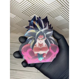 Dragonball Z Super Saiyan 4 Gogeta Goku Vegeta 3D Lenticular Motion Car Sticker
