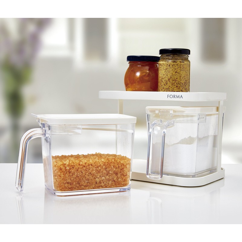 Asbel MG-700 Sealed Glass Pot "Forma" White