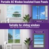 Mxclimate Insulated Foam Panels for Portable AC Window Vent Kit,Adjustable
