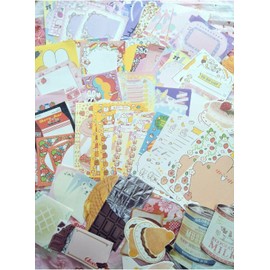 18PC) Aurora Sky and Cloud Themed Stationary Memo Sticky Note SET + Small Gifts