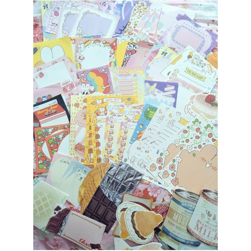 18PC) Aurora Sky and Cloud Themed Stationary Memo Sticky Note