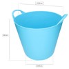 KOTARBAU® Elastic Rubber Trough 26L Turquoise Fluo with Carry Handles