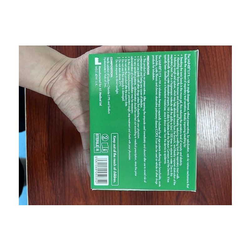 SALINEB SALINEB 0.9% Isotonic Inhalation +HA, Sterile Isotonic Solution of