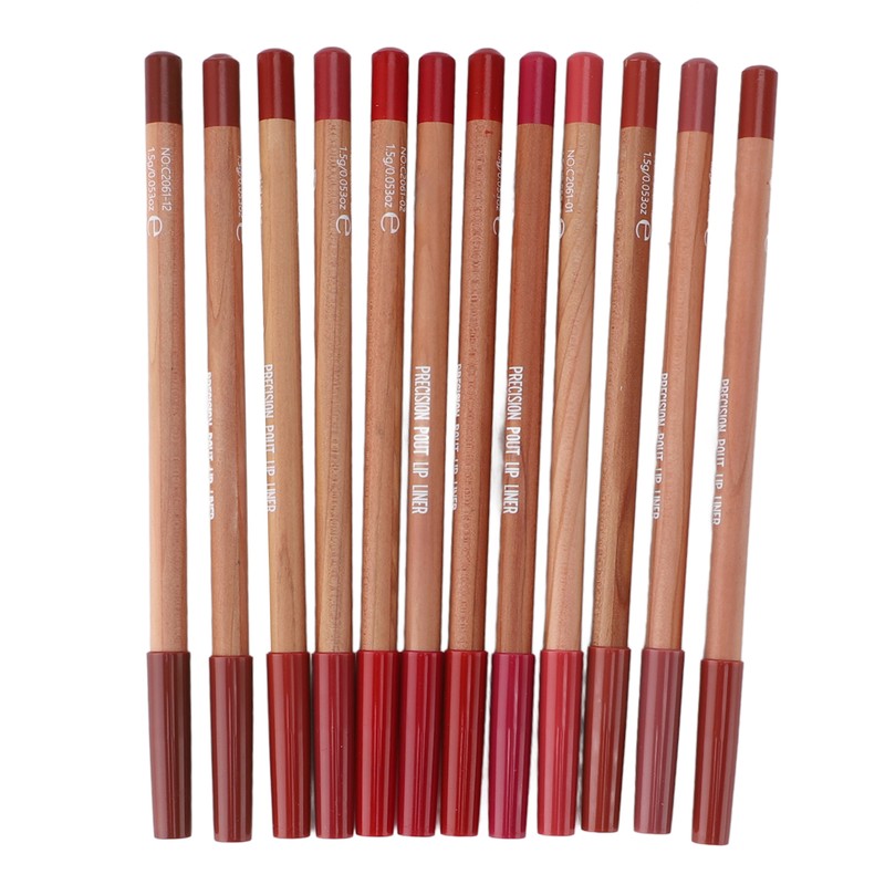 12 Colors Lip Liner Matte Lipstick Lipliner Waterproof Sweat Resistant