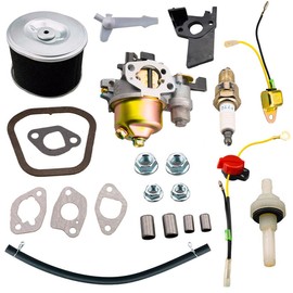 JJing Adjustable Carburetor Air Filter Kit for Honda GX160 GX200 GX140 Harbor Freight 212 173 R210 Engine Go Kart Champion Generac 163cc 196cc 208cc 212cc Engine Power Equipment