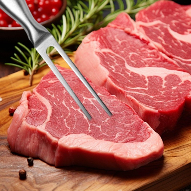 2 Pieces Stainless Steel Barbecue Forks, Cooking Forks, Food Forks,