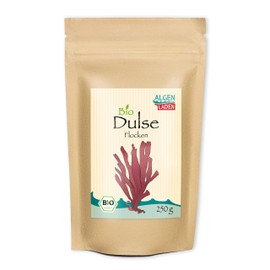Algae Shop Organic Dulse Flakes - 250 g | From the Atlantic | Red Algae for Smoothies | Raw Food | Vegan