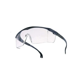 JUHONNZ Protective Glasses, 2 Pairs of Protective Glasses for Glasses Wearers, Anti-Fog Safety Glasses, Professional Work Safety Glasses for Children, Adults, Eye Protection, PC Lenses for Outdoor