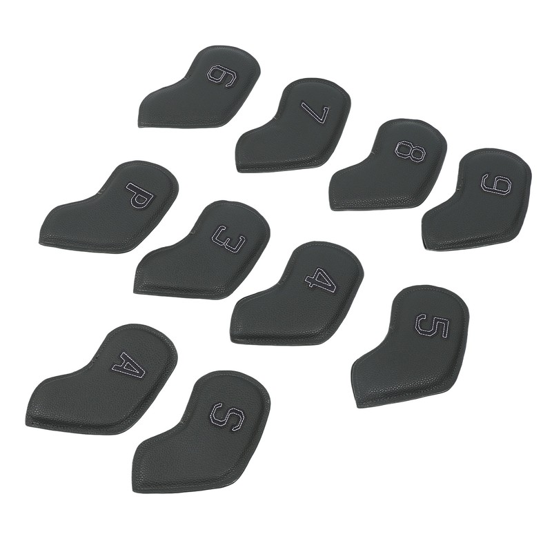 10 Pcs Golf Club Head Cover Stylish Exquisite PU Protective