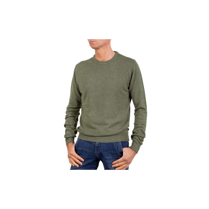 Crew Neck in Mixed Cashmere Made in Italy - Men,