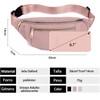 Riñonera Mujer, Cangurera Deportiva Bolsa de Pecho Correa Ajustable Bolso
