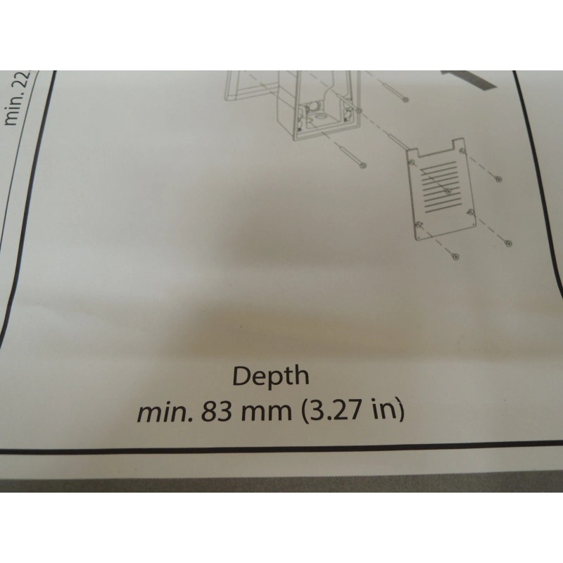 2N Axis 9151001 Recessed solid wall mounting box for Helios