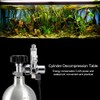 Stainless Steel Aquarium CO2 Bubble Regulator Electromagnetic Water Plants Cylinder