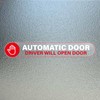 YIKIADA Automatic Door Car Sticker 6 × 1 Inches Vinyl