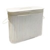 Bamboo Toilet Paper Basket, 8 Gallons (30L), Sturdy Bathroom Storage