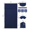 2-in-1 Sleeping Bag Ultralight with Zip Cushion Compartment Cotton Thin