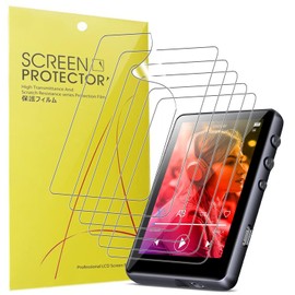 Blueshaweu Screen Protector Compatible with SWOFY M4 MP3 Player 2.4 Inch, HD Clear Flexible TPU Screen Protector [Pack of 6] for ZAQE M4 / SWOFY M4 MP3 Player (Transparent)