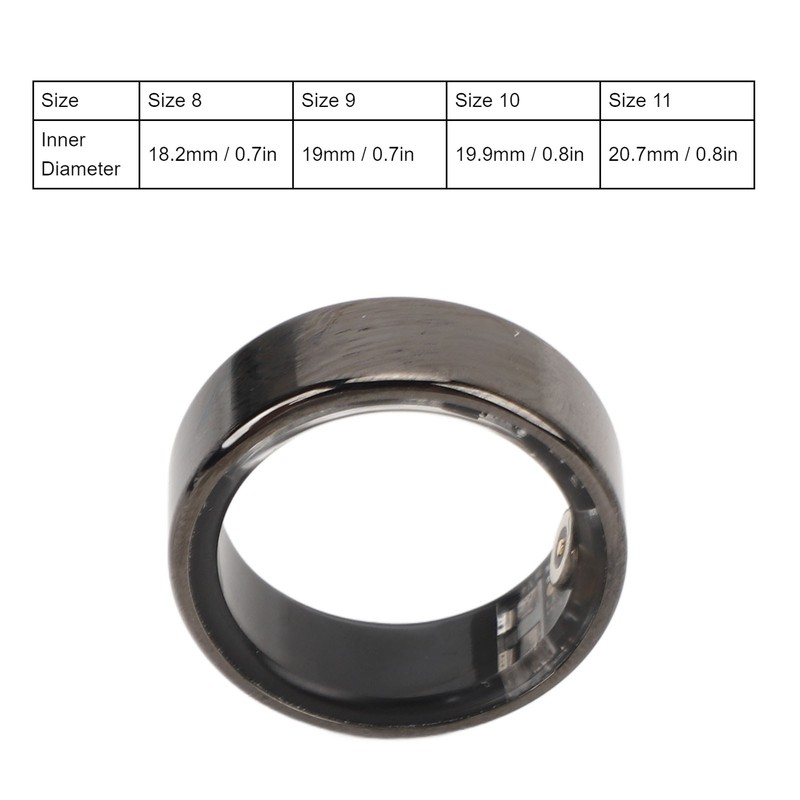 Smart Ring Health Tracker Sports Multiple Sports Modes Rechargeable IP68