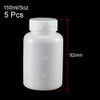 sourcing map Plastic Lab Chemical Reagent Bottle 150ml/5oz Wide Mouth