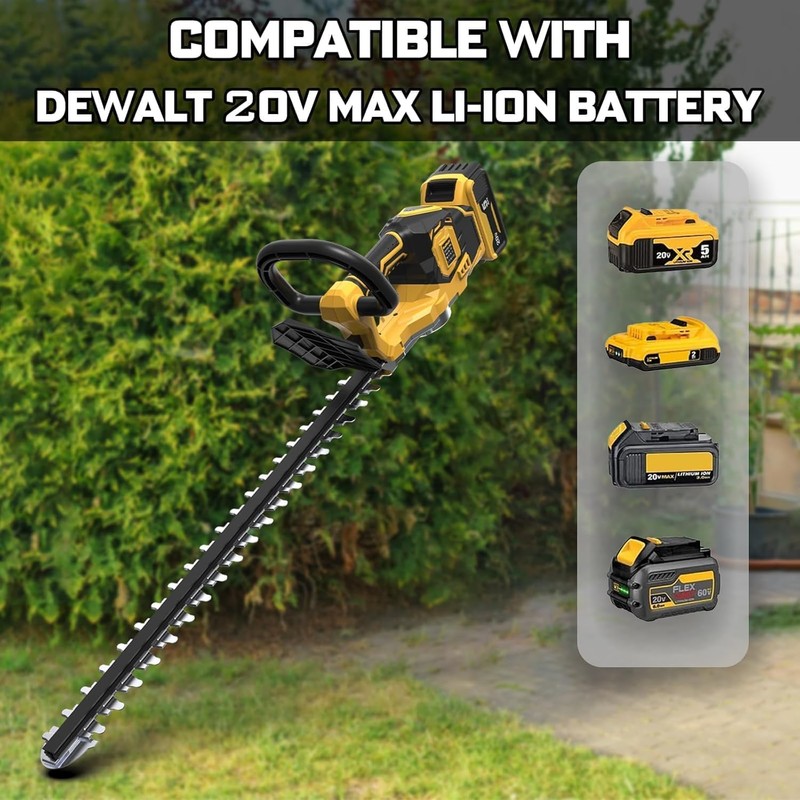 Hedge Trimmer Cordless for 20V MAX Battery (No Battery), 20