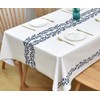 Yofori Table Cloth for Rectangle Table Heavy Duty Vinyl Tablecloth