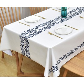 Yofori Table Cloth for Rectangle Table Heavy Duty Vinyl Tablecloth Rectangular Waterproof Plastic Tablecloth Wipeable Outdoor PVC Table Cover for Picnic (Rattan, 54'' x 72'')
