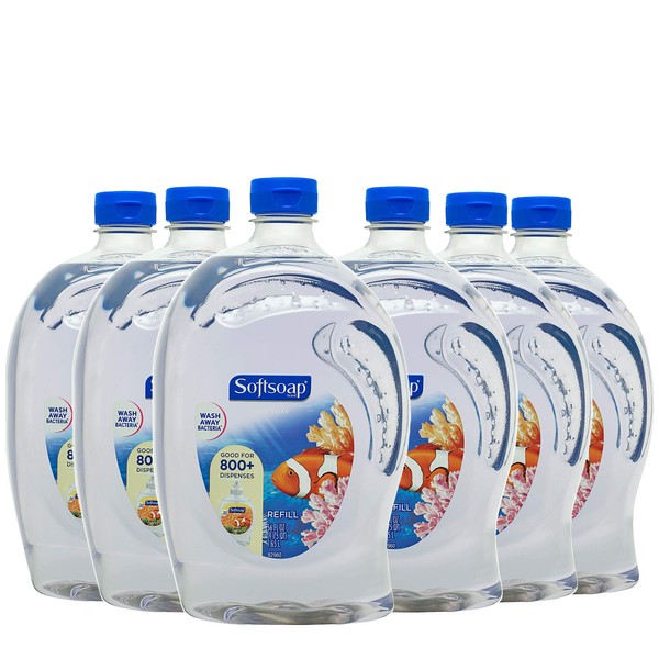 SOFTSOAP Liquid Hand Soap Refill, Aquarium, 56 Ounce Bottle (Pack