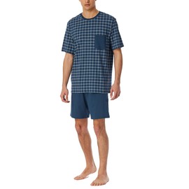 Schiesser Men's Pyjamas Short Crew Neck Nightwear Set, Air_181155, 52