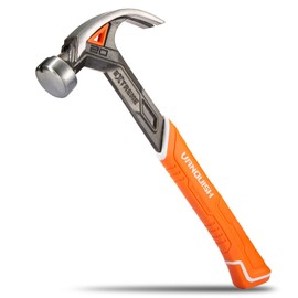 Vanquish 20oz Anti-Vibration Claw Hammer One-piece Forged with Magnetic Nail Holder, Framing Finish Hammer with Smooth Striking Face, Soft Grip Handle 0525