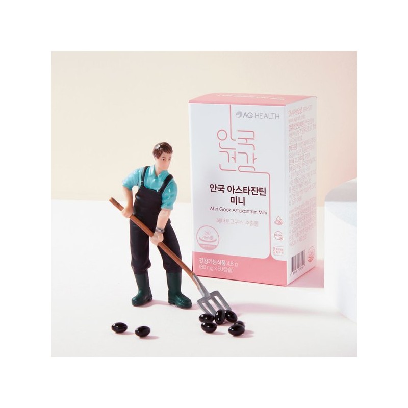 Anguk Health 안국 아스타잔틴 미니 60캡슐 1개 헤마토코쿠스 Anguk Astaxanthin