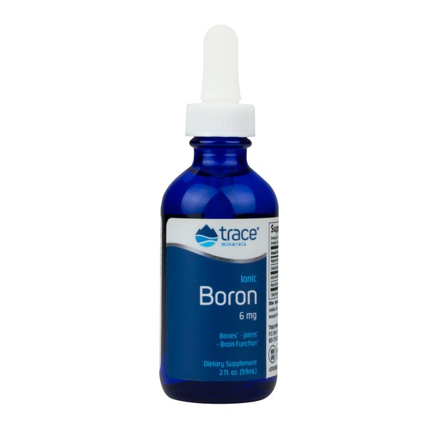 | Liquid Ionic Boron | 6 mg Boron | Supports Normal Bone Metabolism, Brain Function & Joint Health | With Ionic Trace Minerals, Magnesium + Chloride | 48 Servings, 2 fl oz (1 Pack)