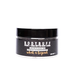 Emily Victoria Body Buff Sugar & Shea Butter Body Scrub - What A Legend Masculine & Woody Scent 200g