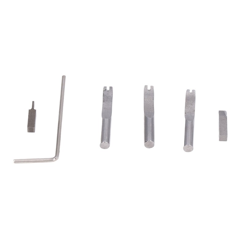 7 in 1 Leather Groover Tool Plastic Wood Fine Steel
