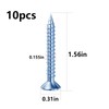 Wensilon (274 pcs) Plastic Drywall Wall Anchors Kit with Screws，