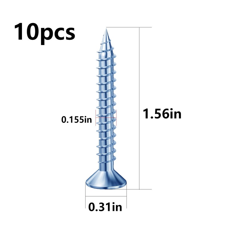 Wensilon (274 pcs) Plastic Drywall Wall Anchors Kit with Screws，
