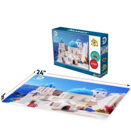 Prime 3D | Discovery | Landmarks | 500 Piece 3D Jigsaw Puzzle for Adults & Kids | Finished Size 24" X 18" | Challenging & Fun for Adults, Kids & Families | Immersive 3D Lenticular Effect
