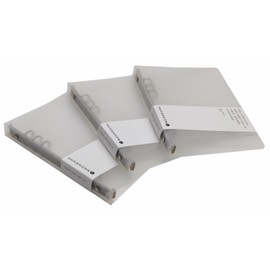 3-Pack A5 A6 B5 Round PVC Binder Covers - 6-Ring & 9-Ring - Refillable Notebook & Loose Leaf Binder Protector (White, 3 Pack)