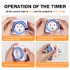 Adiwo Mechanical Timer, Pack of 2 Analogue Timer for Indoor