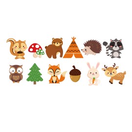 Woodland Creatures Banner Woodland Animals Banner Forest Classroom Decor Woodland Baby Shower Banner Woodland Party Decorations Woodland Creature Banner for Kids Woodland Birthday Party Supplies