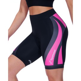 Sportneer Womens Padded Cycling Shorts 4D Padding Bike Bicycle Shorts for Women XL