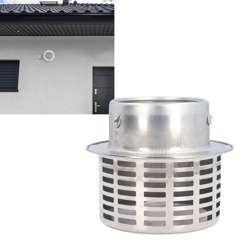 Stainless Steel Air Vent Cap Louvered Vent Cover Round Air