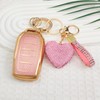 Nomiyo Key Fob Cover with Diamond Bling Keychain for Women,
