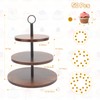 2 Set 3 Tier Cupcake Stand, Large Tiered Serving Tray