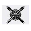 Azeeda 'Flugzeugpropeller' Temporäres Tattoo - Hautfreundlicher & Ungiftiger Abziehbild ·